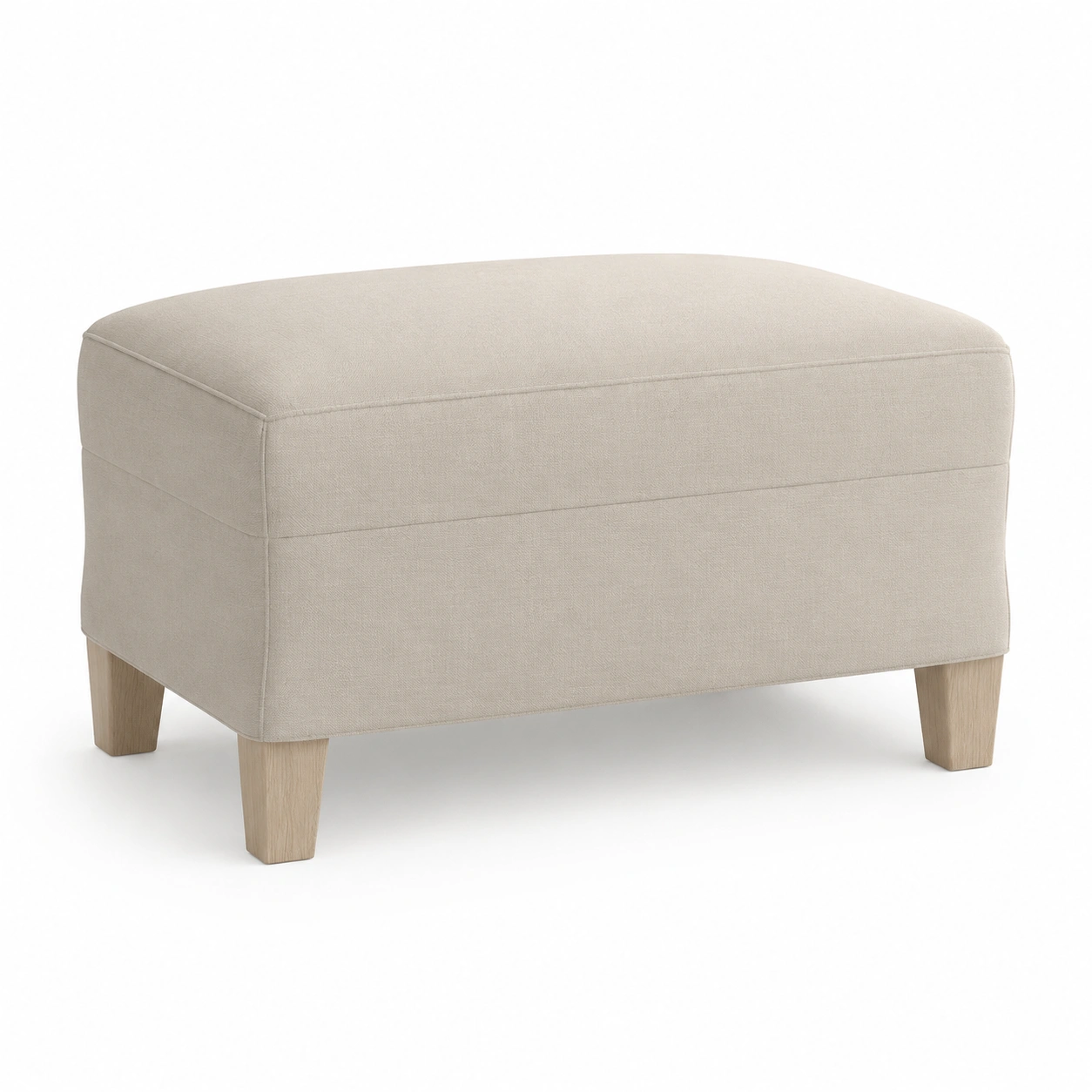 Reposapies con almacenamiento color marfil-ValoriaNest