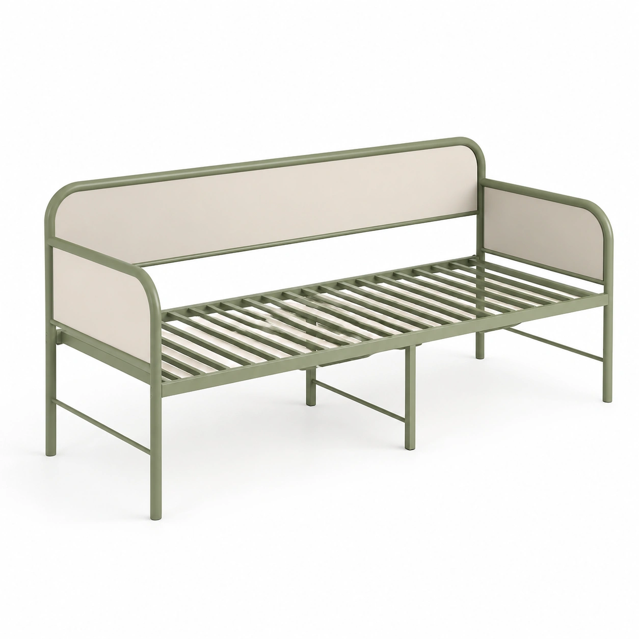Estructura de sofa cama metalica verde-ValoriaNest