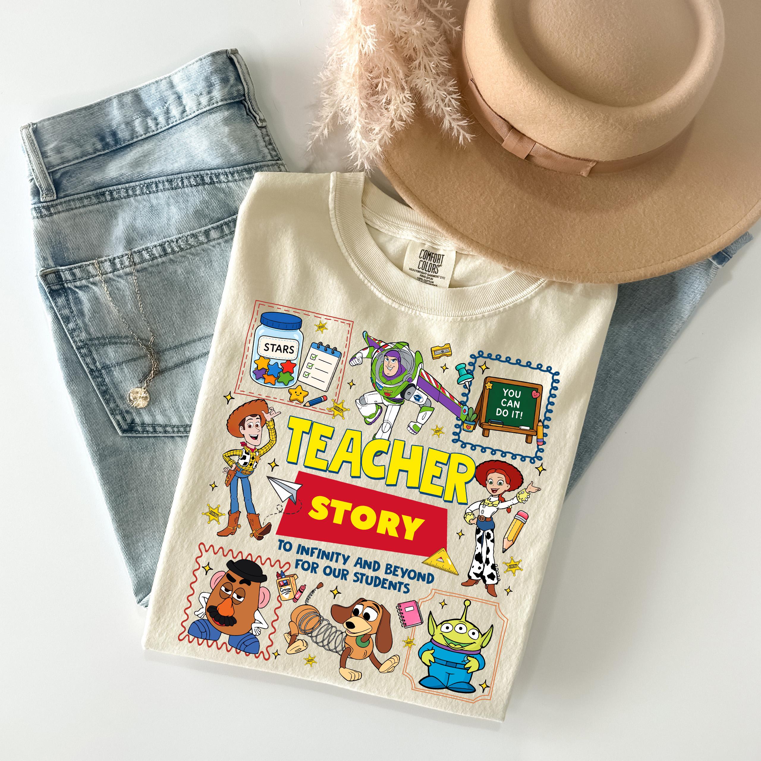 Teacher Adventure Graphic T-Shirt – Vintage Cartoon Style Classroom Appreciation Tee