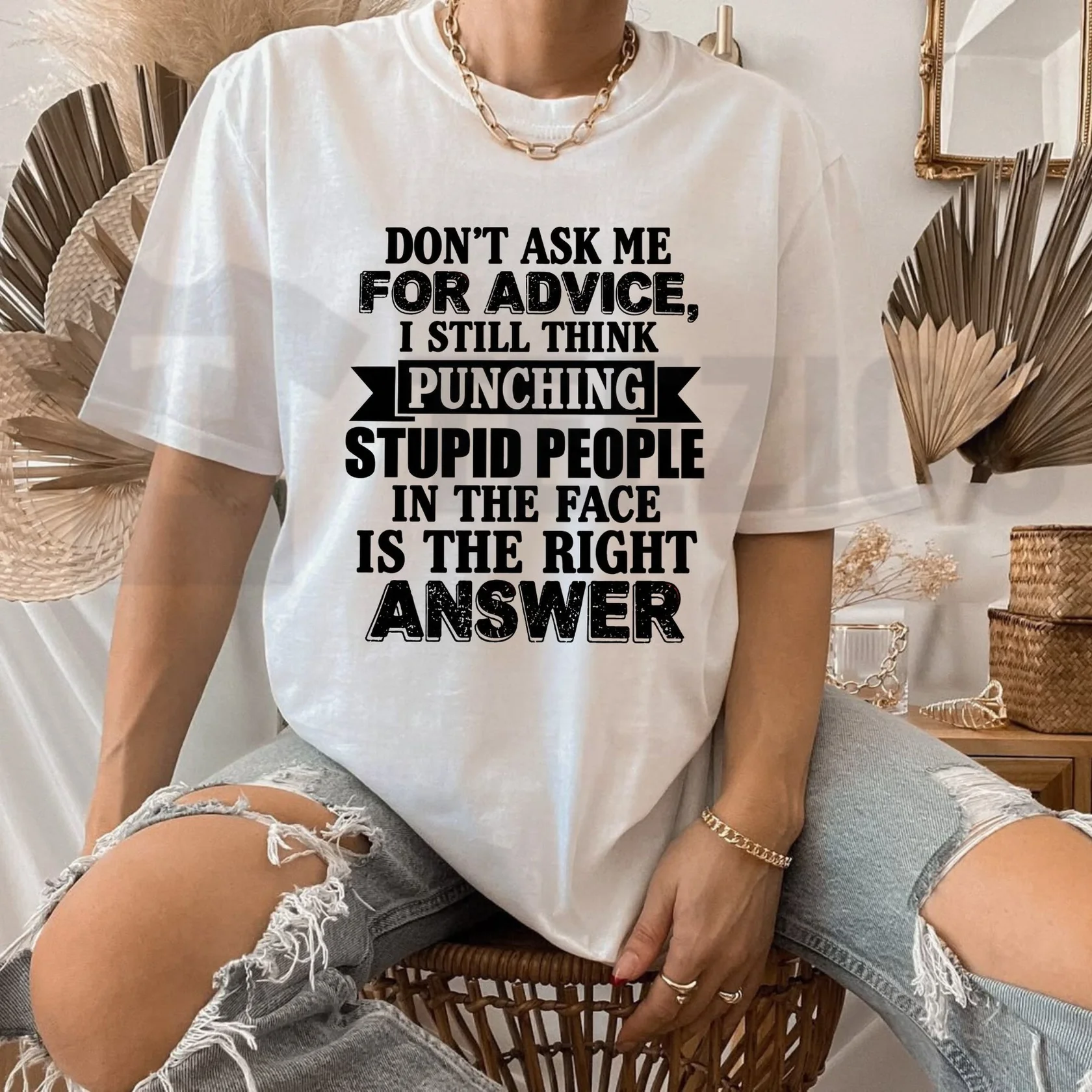 Dont Ask Me For Advice Tee – Funny Sarcastic Quote Graphic Shirt
