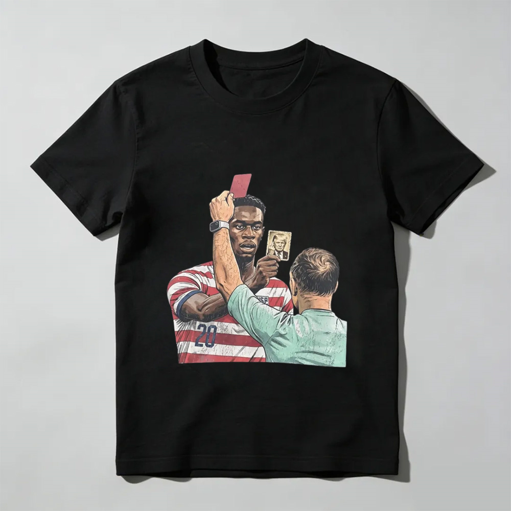 Balogun's Trump Card Shirt, World Soccer 2026, USMNT meme Tee