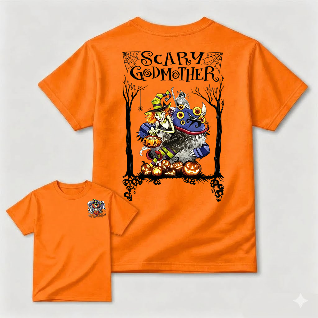 Scary Godmother Halloween Retro Witch Harry The Werewolf T-Shirt/Sweatshirt/Hoodie