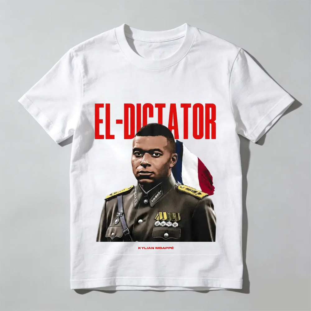 🇫🇷⚽Kylian Graphic T-Shirt, France Soccer Streetwear Tee, Vintage Soccer Shirt, El Dictator Graphic Tee