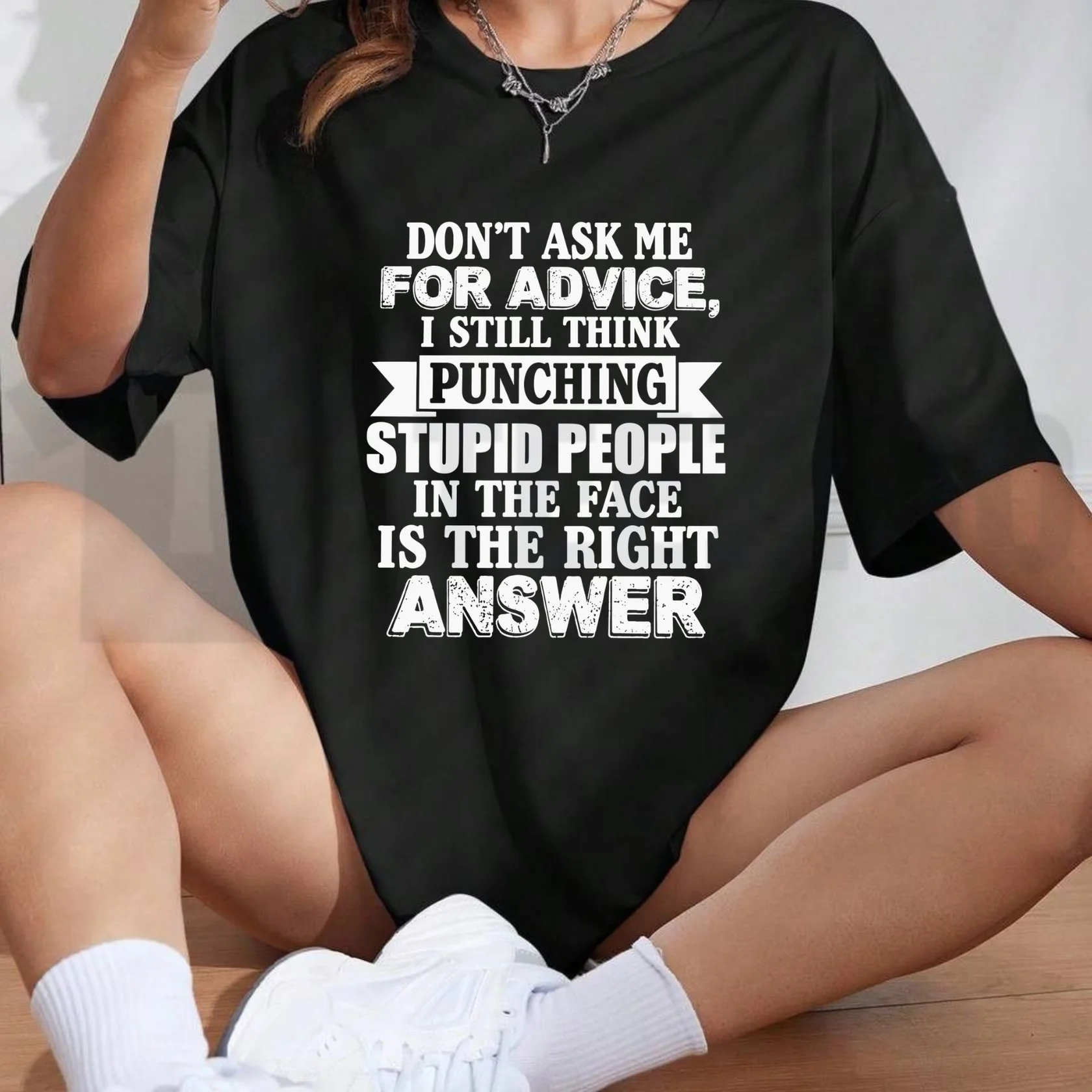 Dont Ask Me For Advice Tee – Funny Sarcastic Quote Graphic Shirt