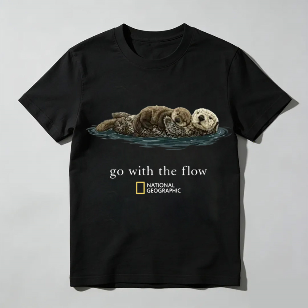 National Geographic "Go with the Flow" Unisex T-Shirt, Gift