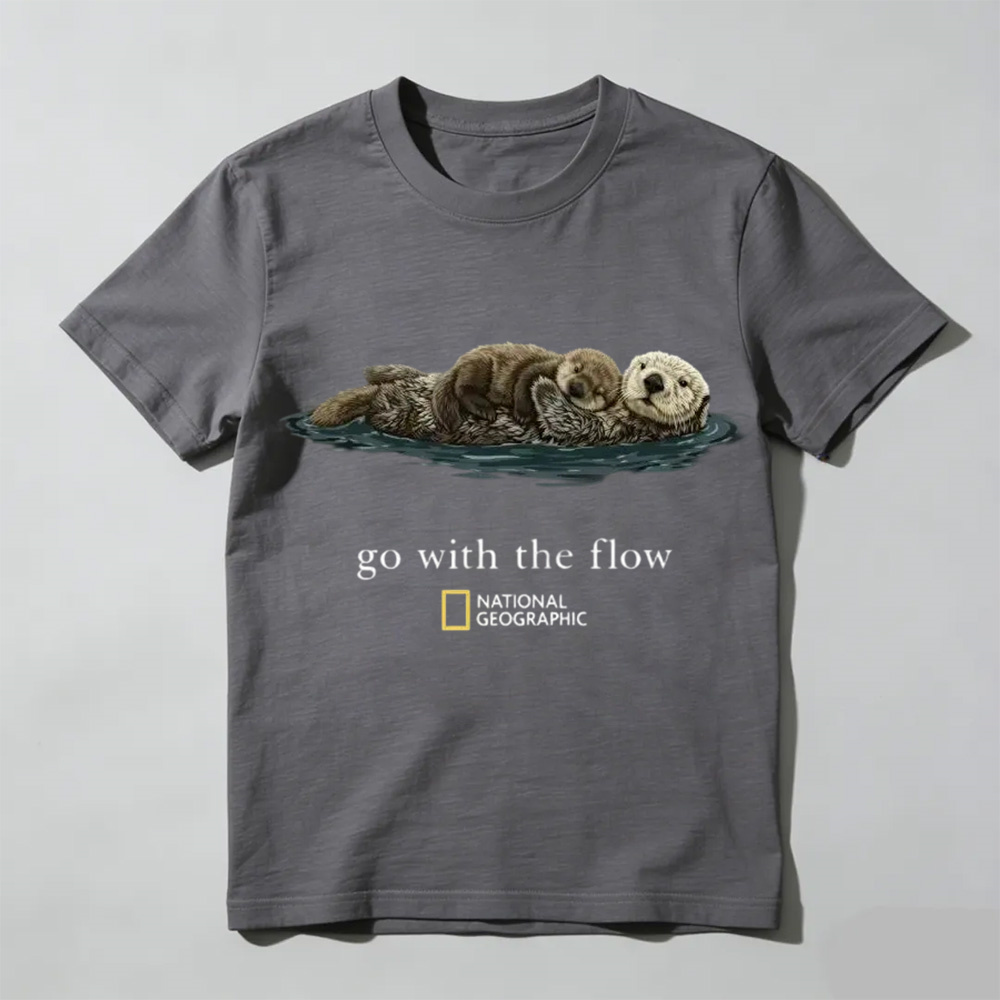 National Geographic "Go with the Flow" Unisex T-Shirt, Gift