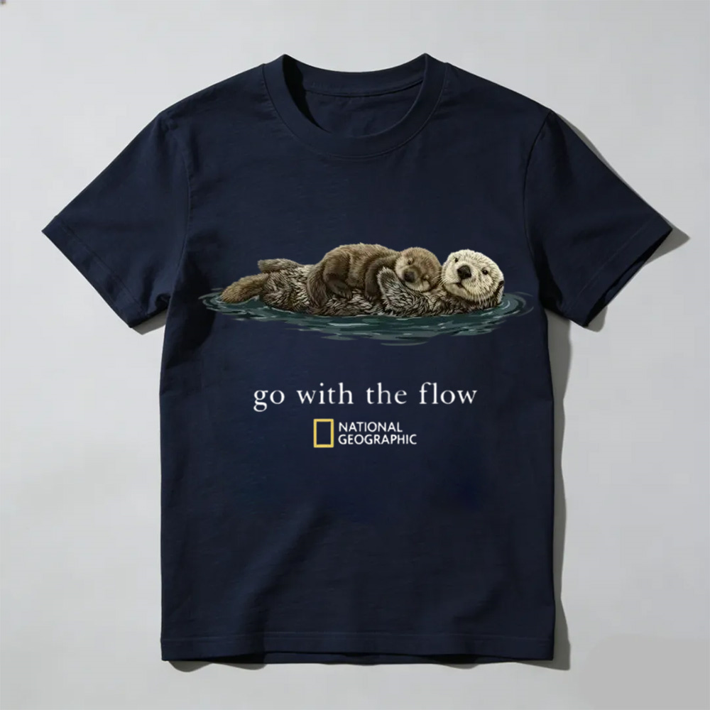 National Geographic "Go with the Flow" Unisex T-Shirt, Gift