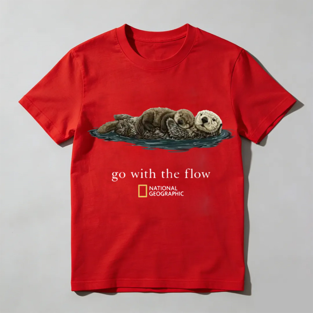 National Geographic "Go with the Flow" Unisex T-Shirt, Gift