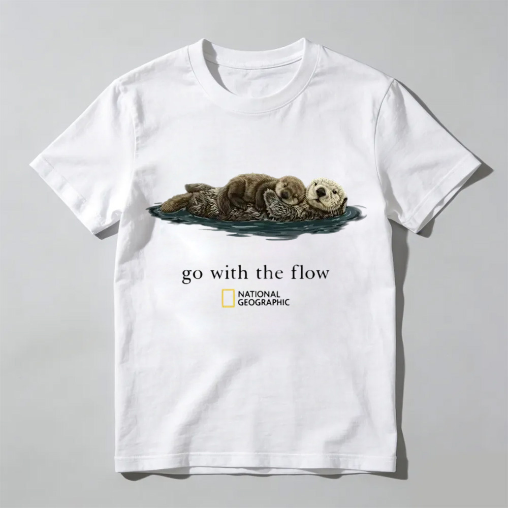 National Geographic "Go with the Flow" Unisex T-Shirt, Gift