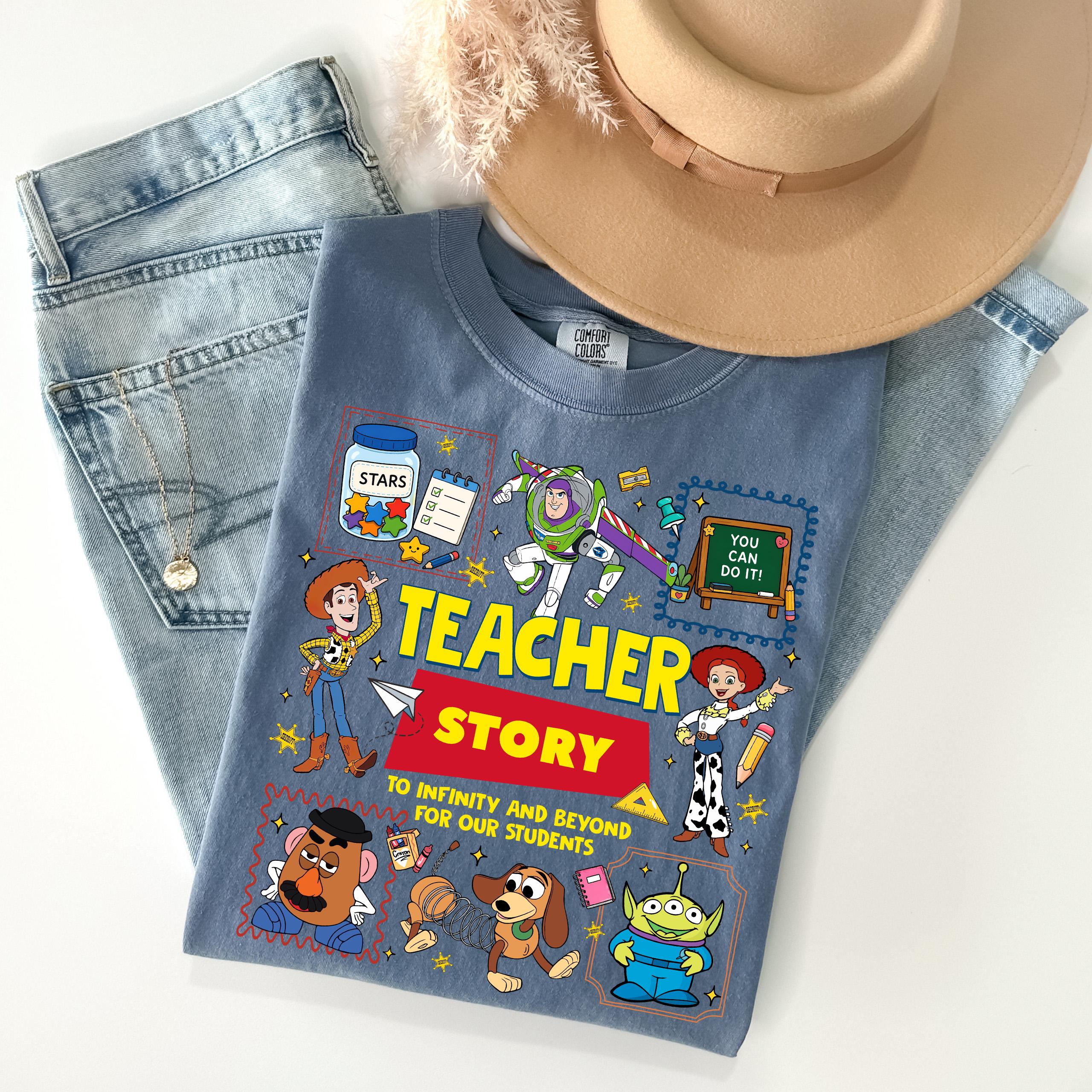 Teacher Adventure Graphic T-Shirt – Vintage Cartoon Style Classroom Appreciation Tee