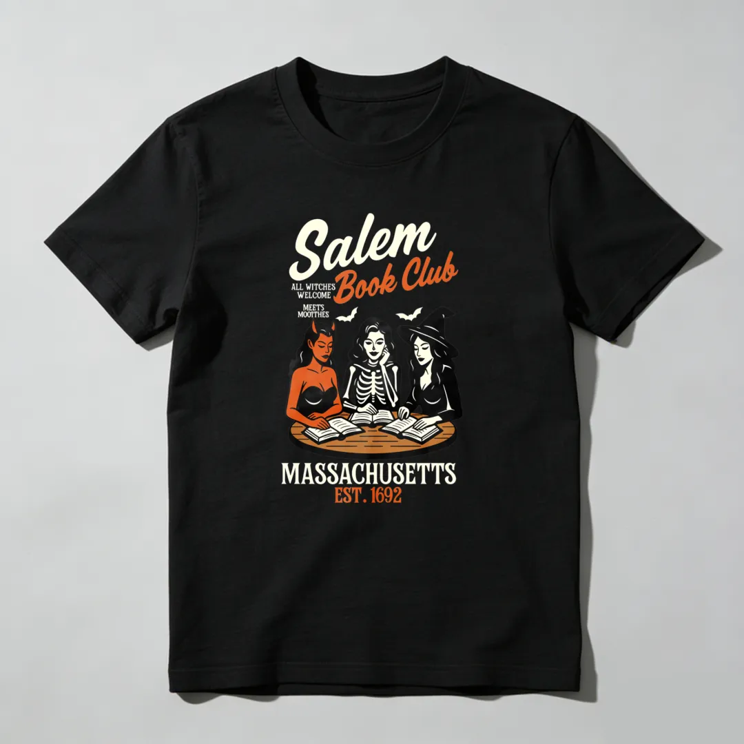 Salem Book Club Massachusetts Est 1692 Unisex Classic T-shirt