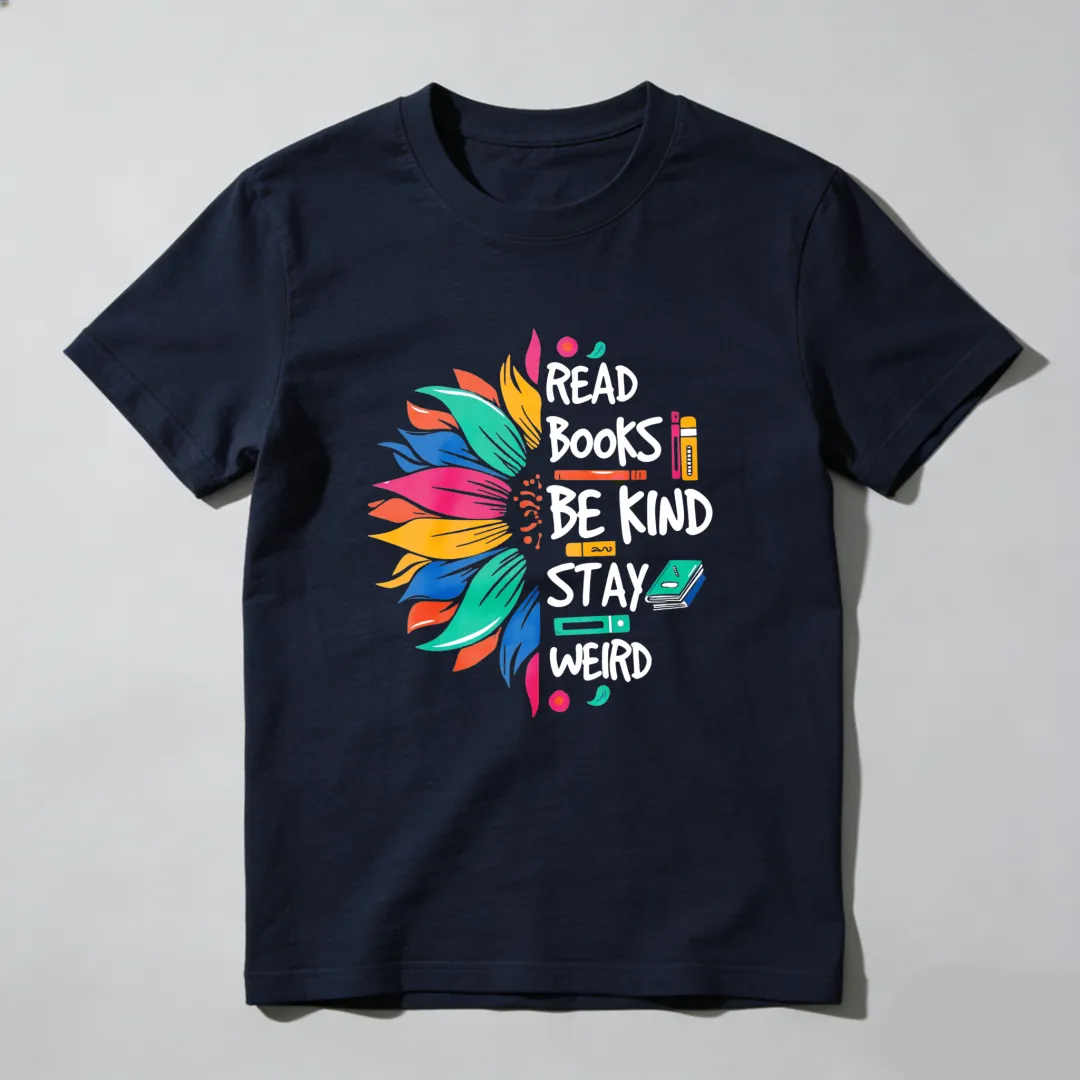 Read Books Be Kind Stay Weird Unisex Classic T-shirt