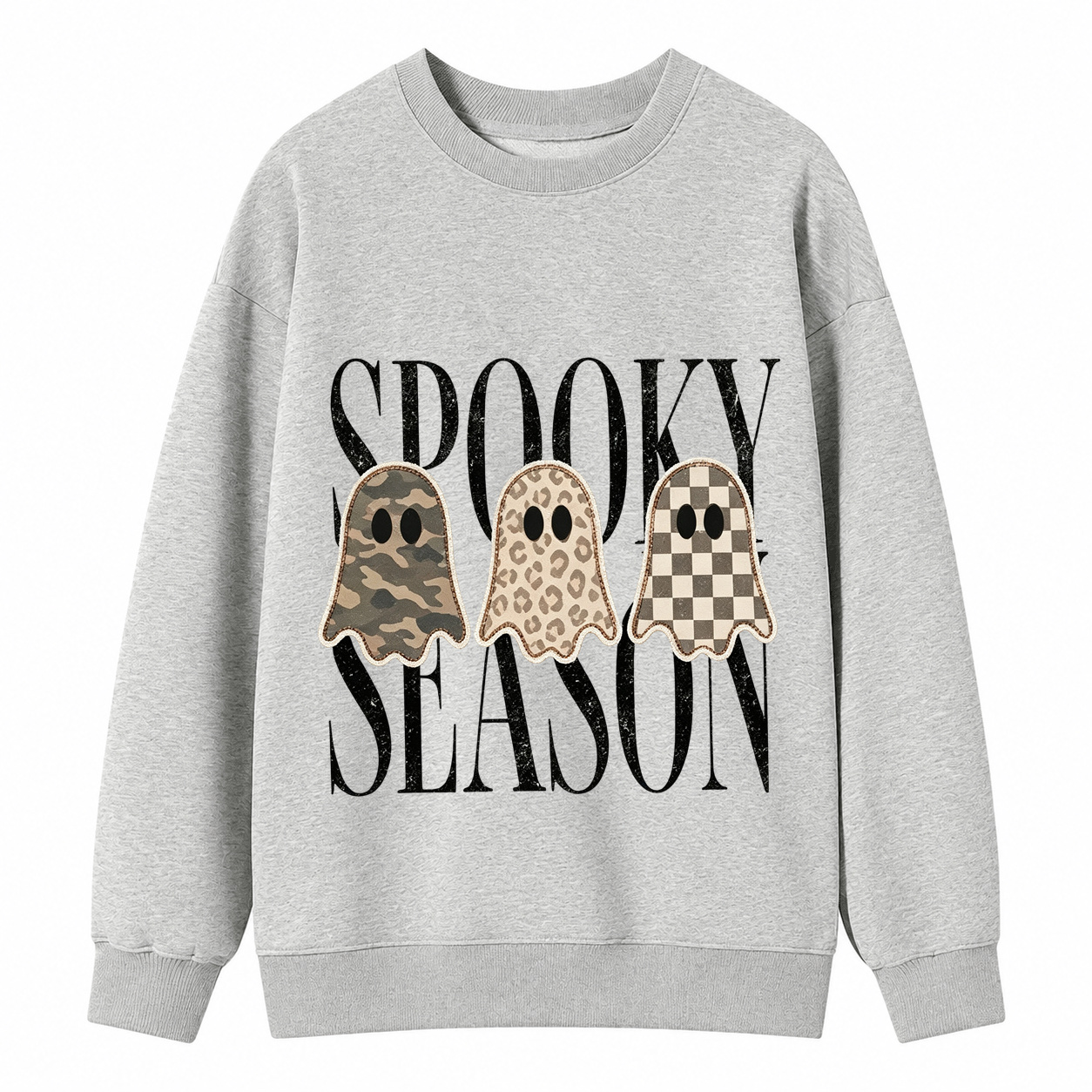 Patterned Spooky Season Ivory Tee Shirt/Sweatshirt/Hoodie For Halloween