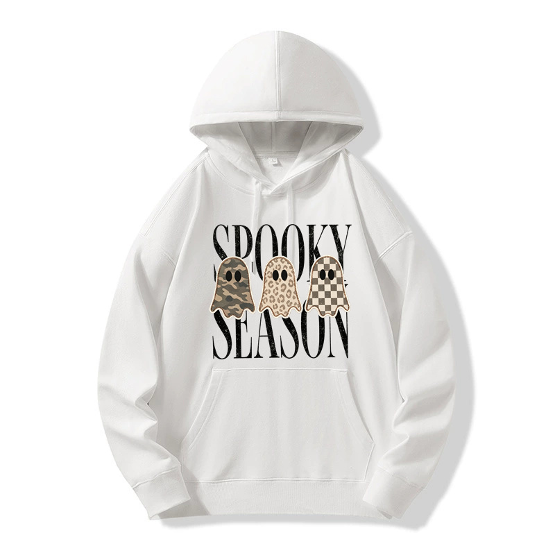 Patterned Spooky Season Ivory Tee Shirt/Sweatshirt/Hoodie For Halloween