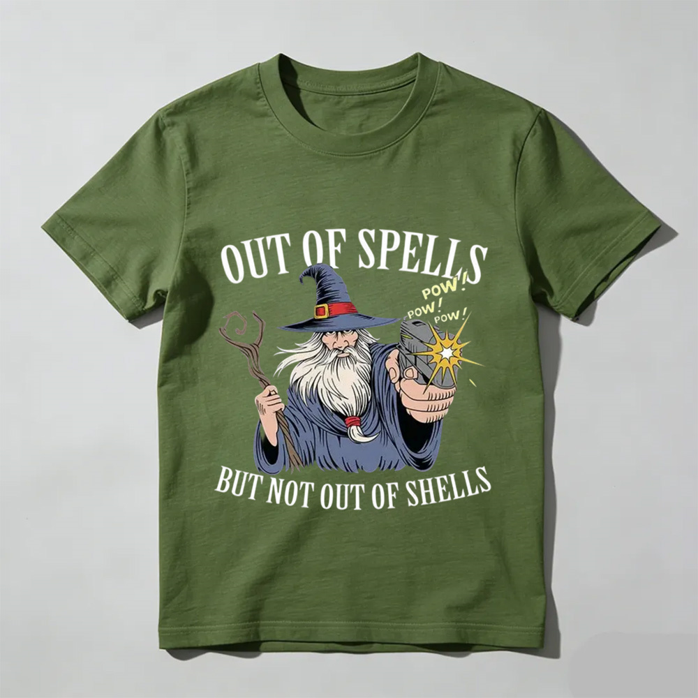 Unisex - Out of Spells but Not Out of Shells T-Shirt