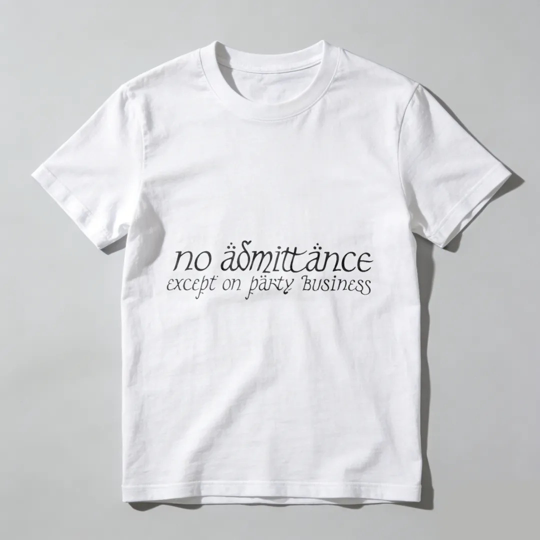No Admittance Except On Party Business Unisex Classic T-shirt