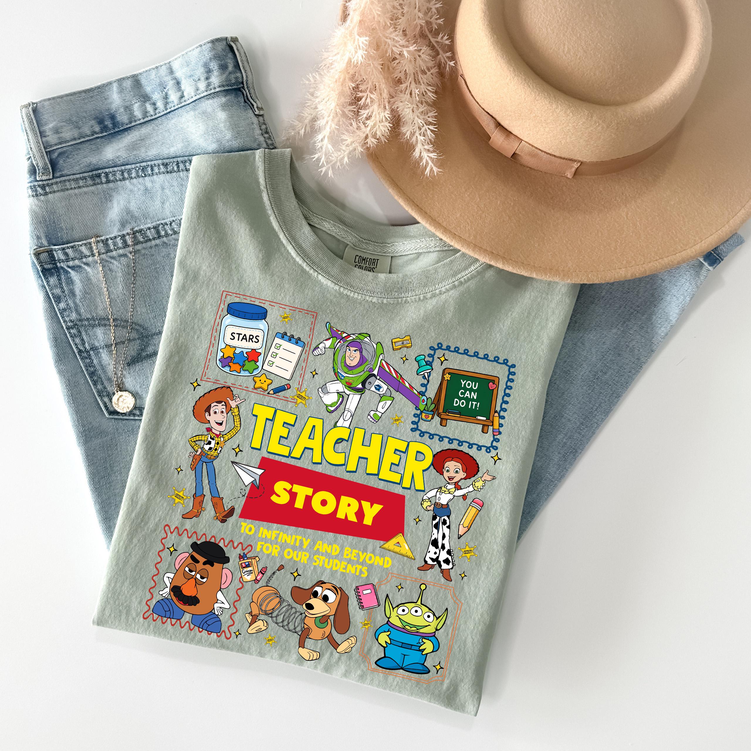 Teacher Adventure Graphic T-Shirt – Vintage Cartoon Style Classroom Appreciation Tee