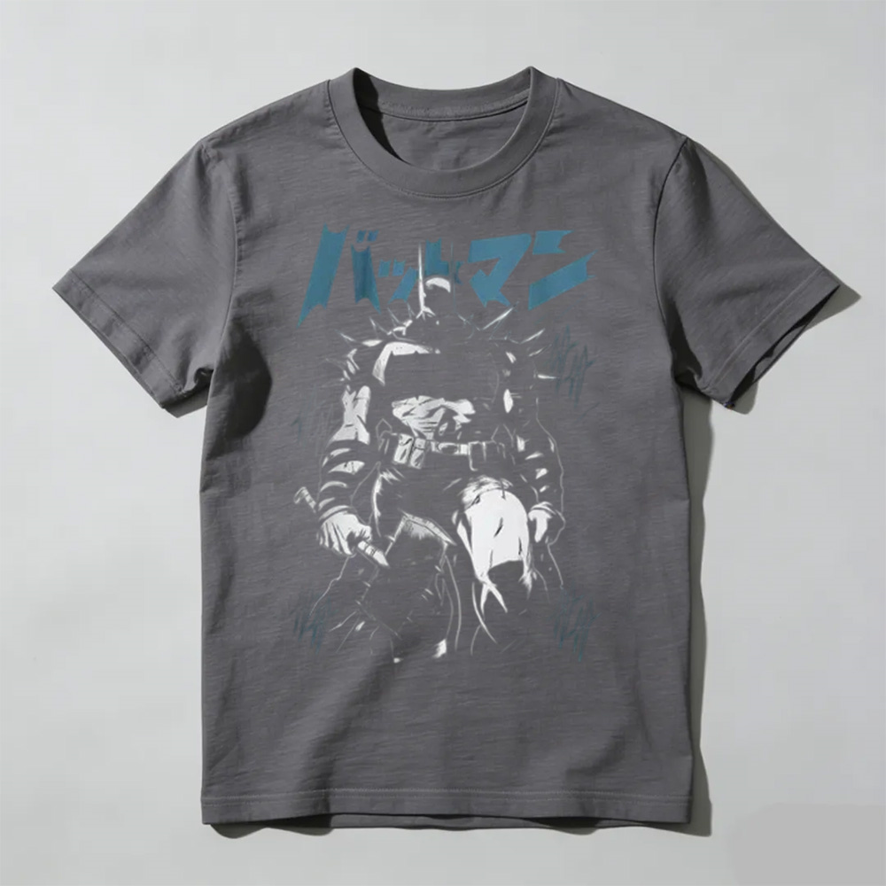 Batman Superhero Gift, Comic Book Graphic Tee Casual T-Shirt, Birthday Gift for Him Anime T-shirt, Manga Lover Tshirts