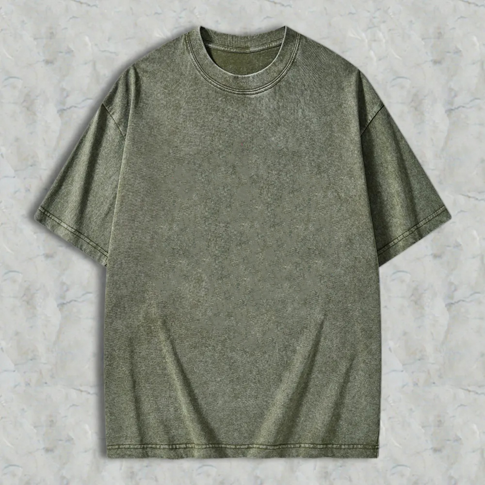 Vintage Rotary Dial Phone Pattern Unisex Washed T-shirt