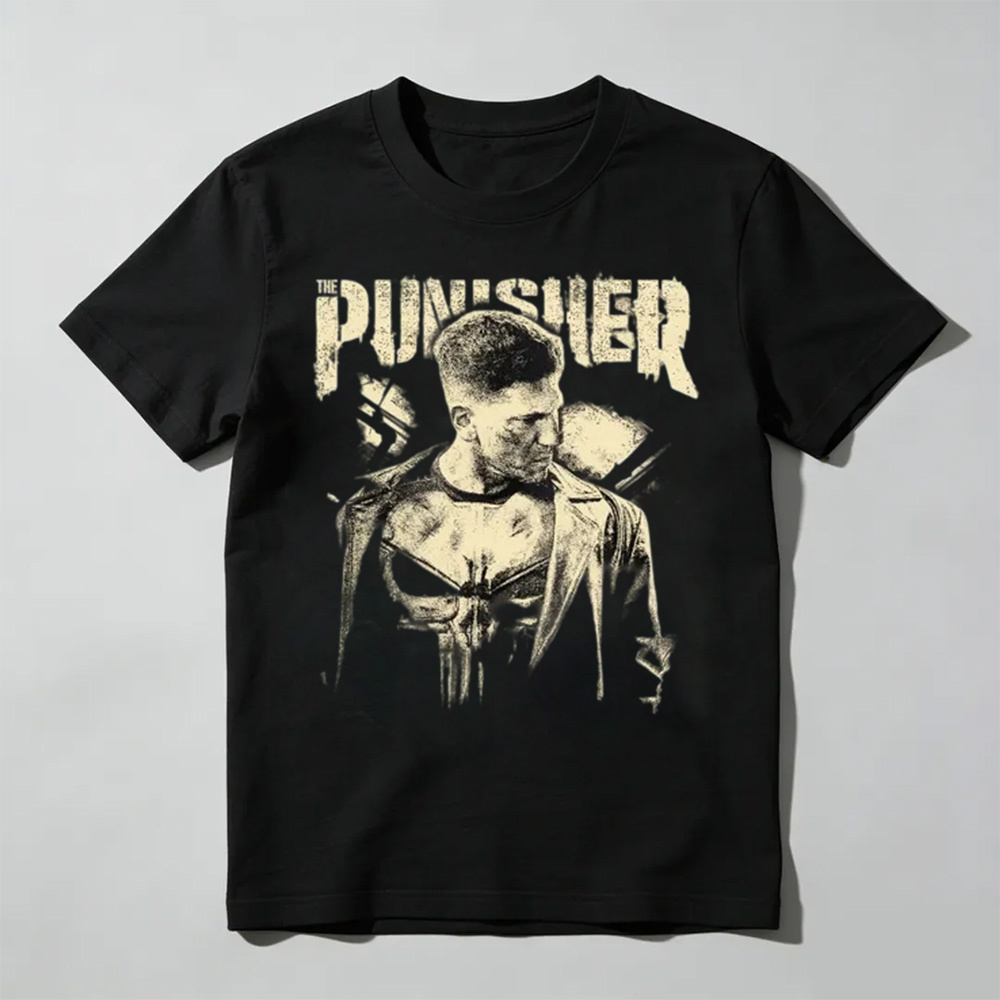Vintage The Punisher Shirt, Retro Frank Castle Graphic Tee, Avengers Campus T-shirt, Villain Shirt, Anti Hero Fan Gift