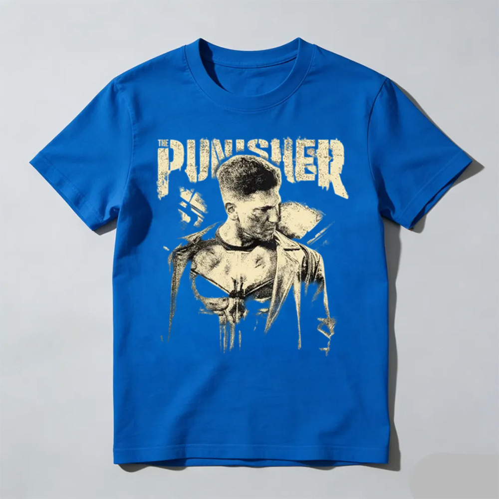 Vintage The Punisher Shirt, Retro Frank Castle Graphic Tee, Avengers Campus T-shirt, Villain Shirt, Anti Hero Fan Gift