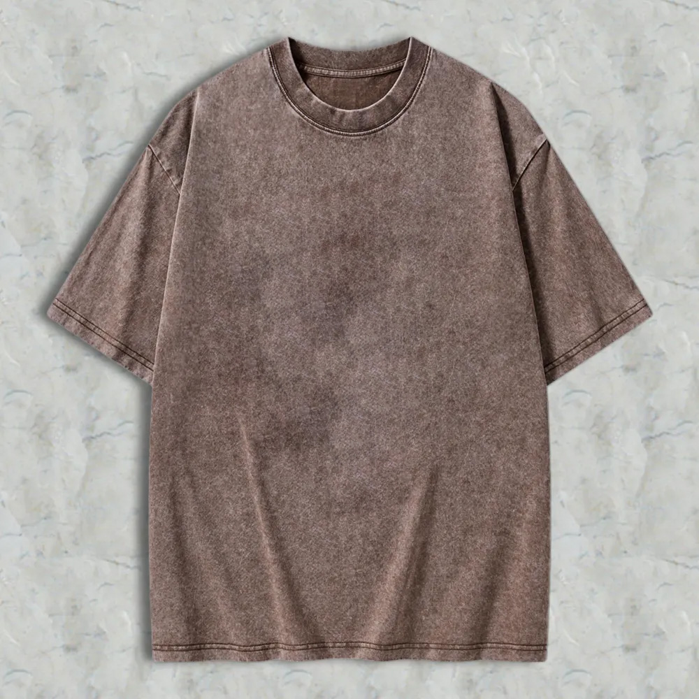 Vintage Rotary Dial Phone Pattern Unisex Washed T-shirt
