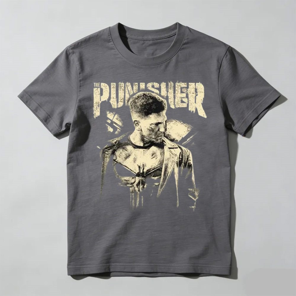 Vintage The Punisher Shirt, Retro Frank Castle Graphic Tee, Avengers Campus T-shirt, Villain Shirt, Anti Hero Fan Gift