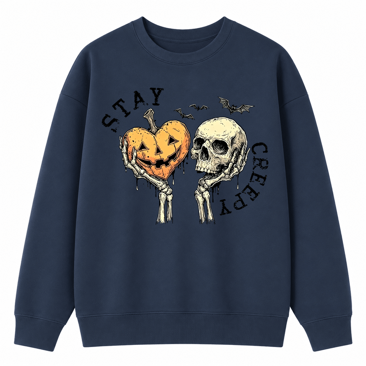 Creepy Sweatshirt, Womens Halloween Shirt/Sweatshirt/Hoodie, Cute Skeleton Hands Tee, Funny Halloween Outfit, Skull Tee, Spooky Season Hoodie