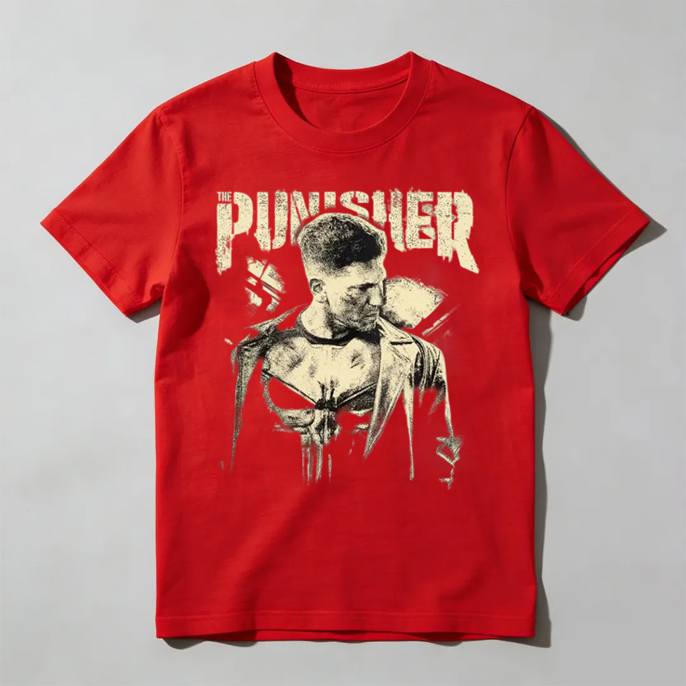 Vintage The Punisher Shirt, Retro Frank Castle Graphic Tee, Avengers Campus T-shirt, Villain Shirt, Anti Hero Fan Gift