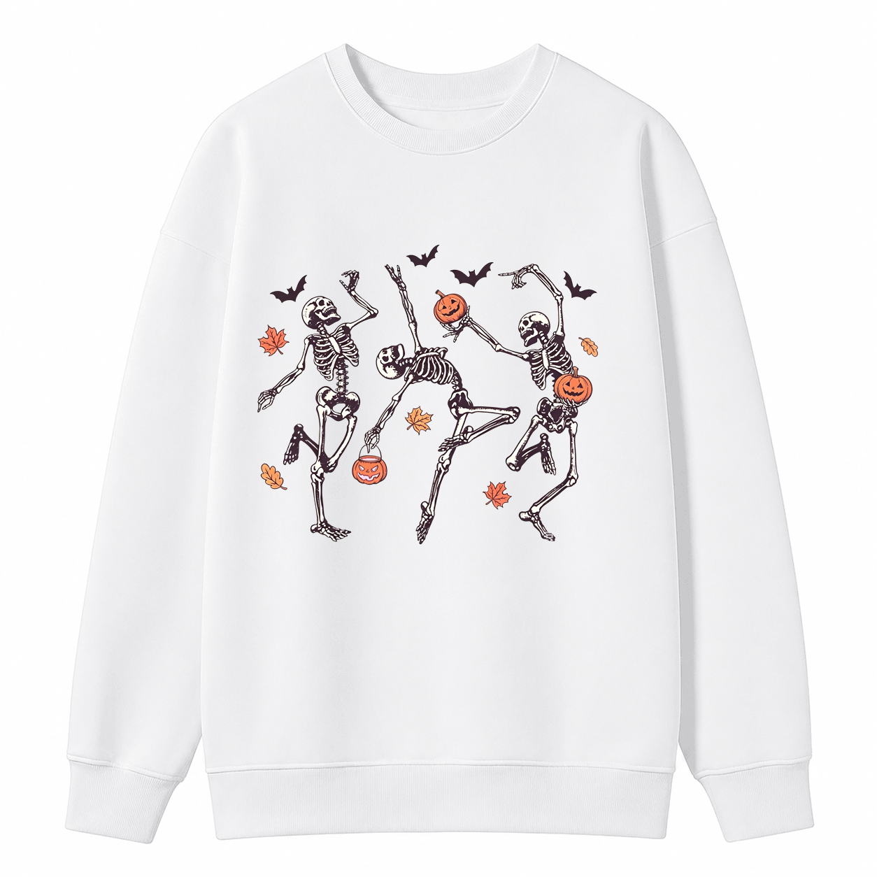 Comfort Colors® Dancing Skeleton Halloween Pumpkin Shirt/Sweatshirt/Hoodie, Skeleton Halloween Shirt/Sweatshirt/Hoodie