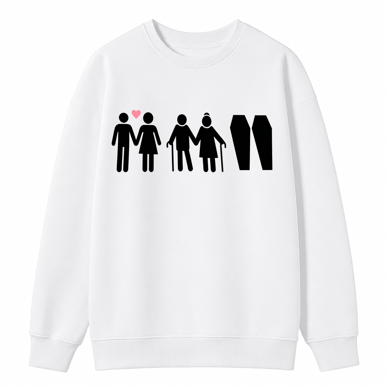 Till Death Do Us Part Life Journey Couple Shirt/Sweatshirt/Hoodie – Romantic Skeleton Graphic Tee, Matching Anniversary Unisex Cotton