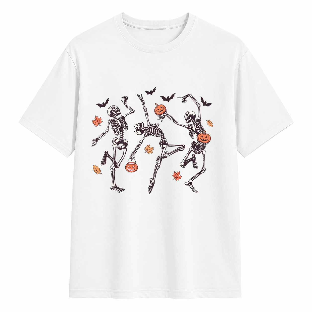 Comfort Colors® Dancing Skeleton Halloween Pumpkin Shirt/Sweatshirt/Hoodie, Skeleton Halloween Shirt/Sweatshirt/Hoodie
