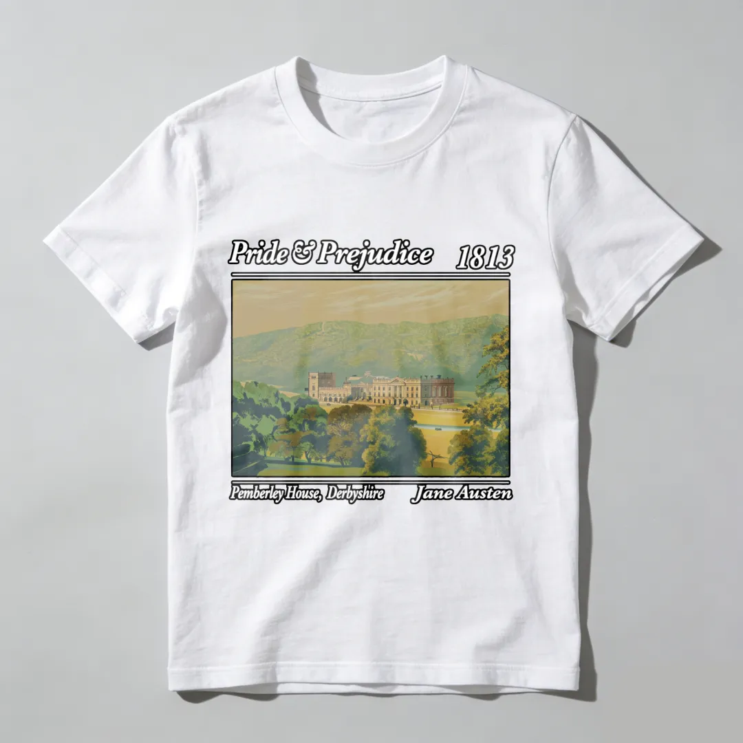 Pride And Prejudice 1813 Pemberley House Derbyshire Jane Austen Unisex Classic T-shirt