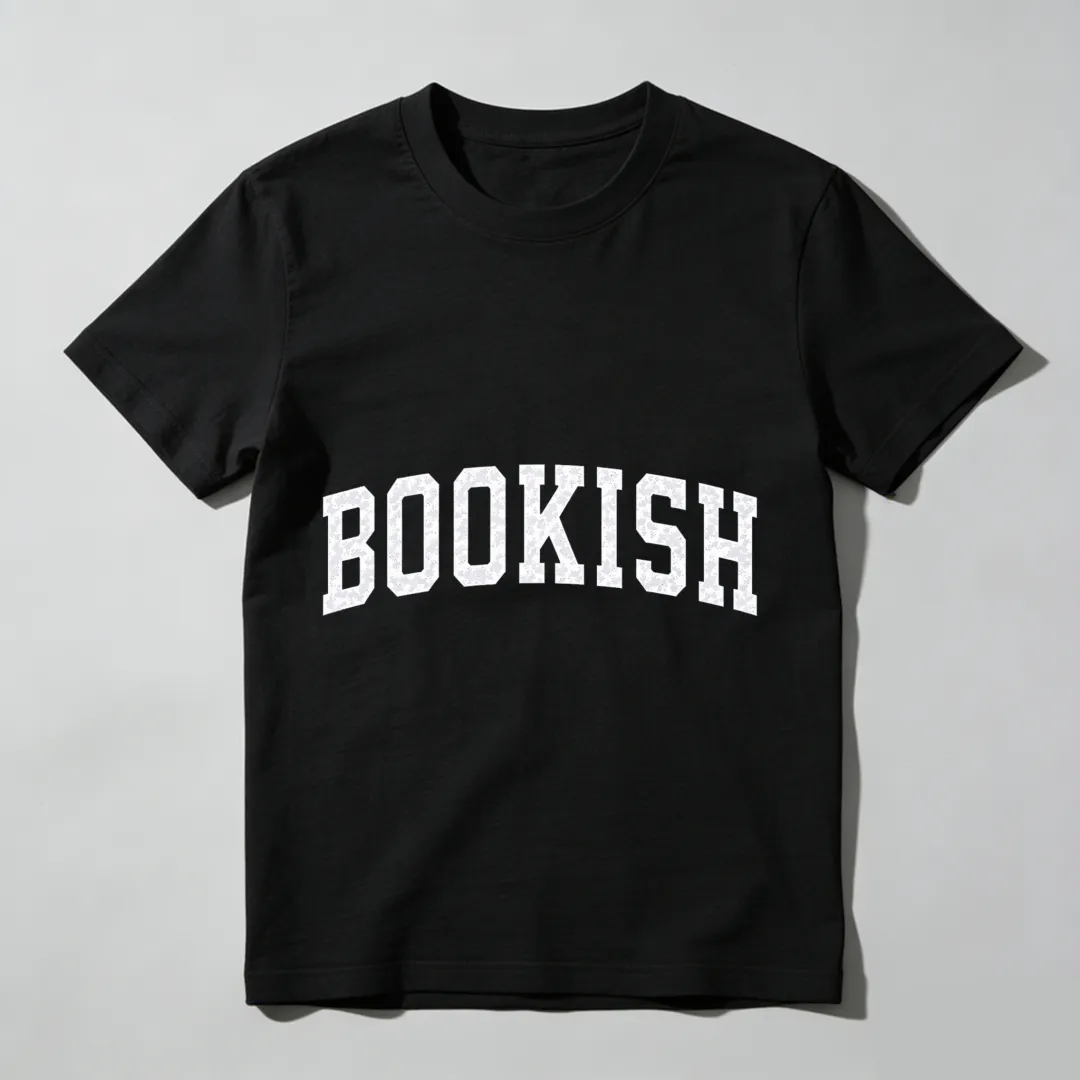 Bookish White Text On Black Shirt Unisex Classic T-shirt