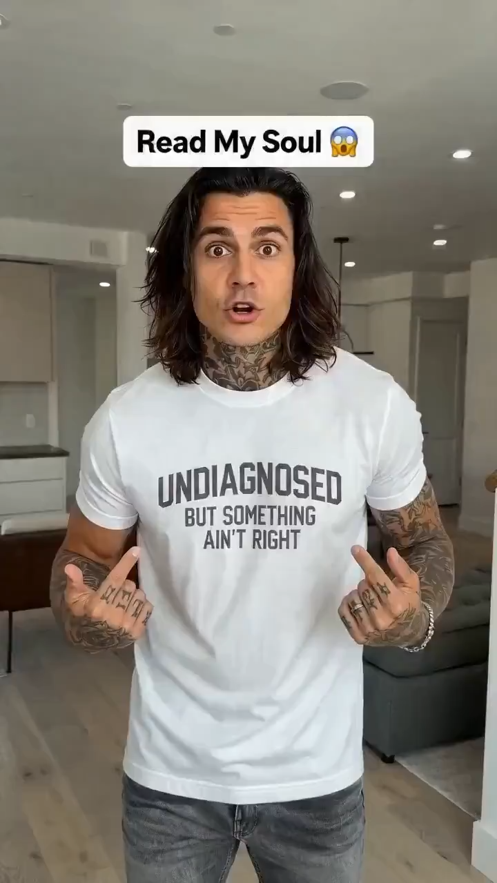 Short Sleeve Print Funny 'Undiagnosed But Something Ain't Right' Humor T-Shirt - Unisex