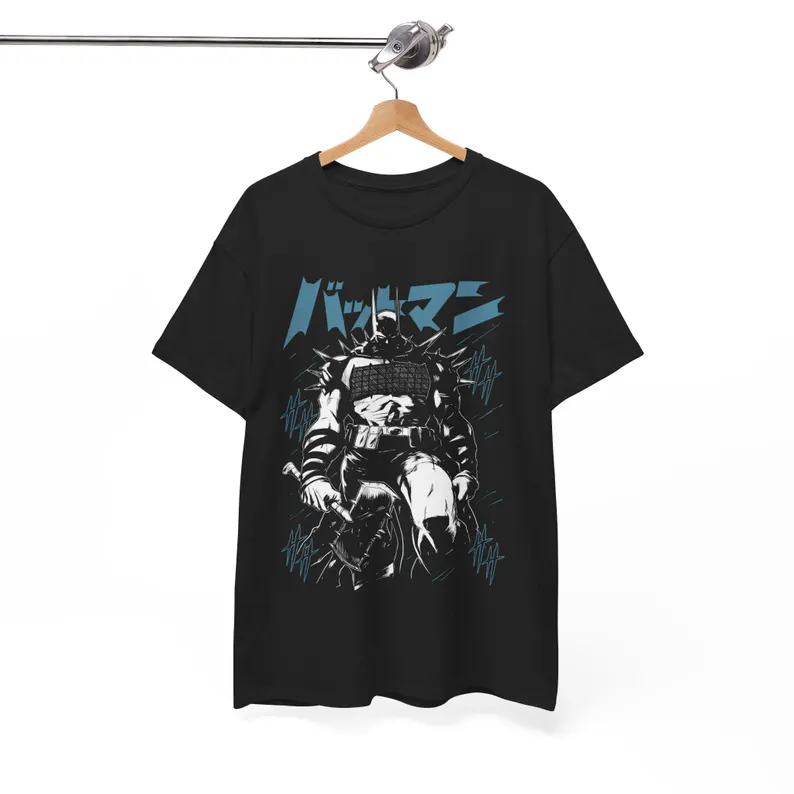 Batman Superhero Gift, Comic Book Graphic Tee Casual T-Shirt, Birthday Gift for Him Anime T-shirt, Manga Lover Tshirts