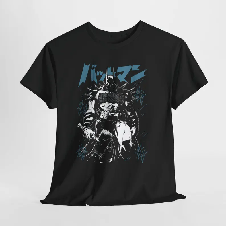Batman Superhero Gift, Comic Book Graphic Tee Casual T-Shirt, Birthday Gift for Him Anime T-shirt, Manga Lover Tshirts