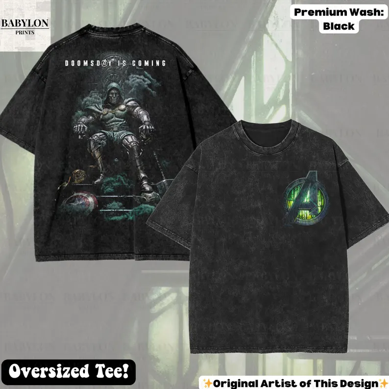 Oversized Doctor Doom Doomsday Shirt: Victor Von Doom Sweatshirt, Marvel Avengers Doomsday Tee, Disneyworld Marvel Hoodie, DR Doom Shirt