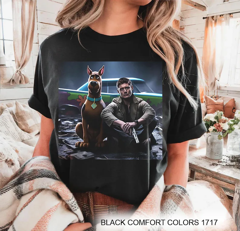 Dean Winchester and Scooby-Doo Comfort Colors Shirt, Halloween Tshirt