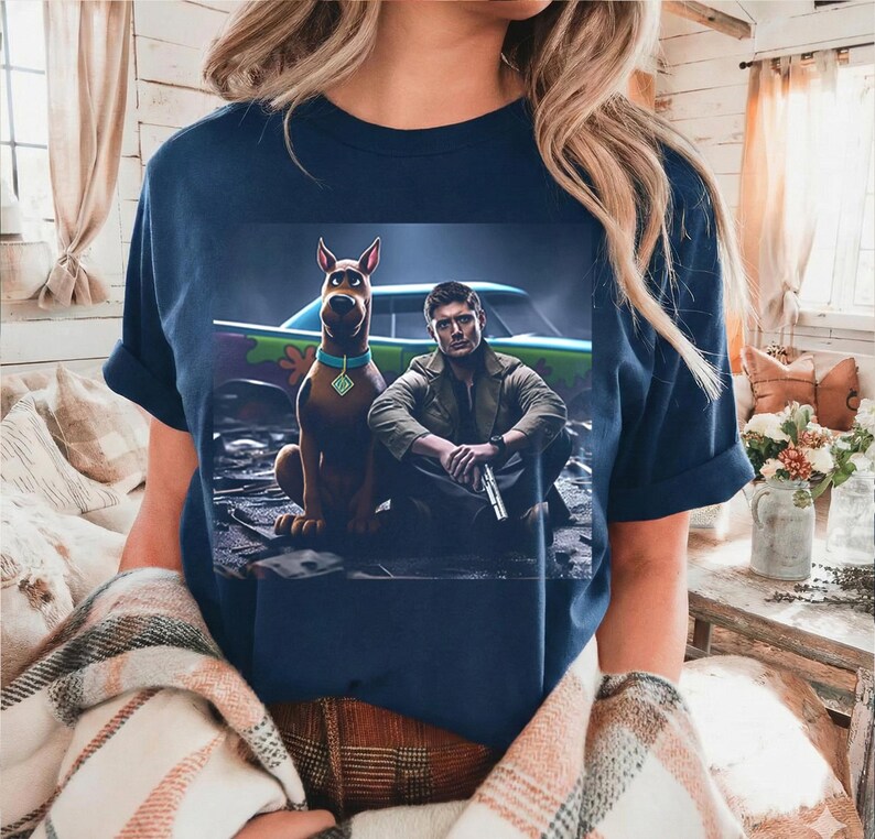 Dean Winchester and Scooby-Doo Comfort Colors Shirt, Halloween Tshirt
