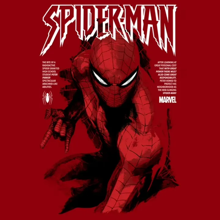 Spider-Man Classic Painting T Shirt  -  Spiderman Brand New Day