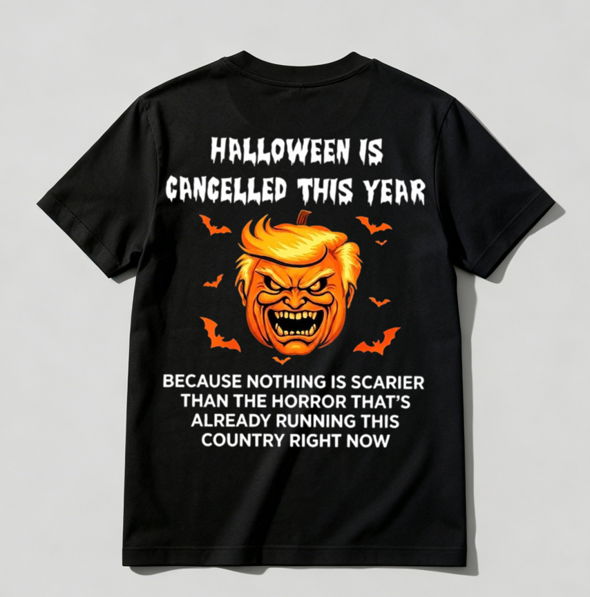 Halloween Is Cancelled Shirt, Pumpkin Tee, Unisex Halloween Shirt Gift