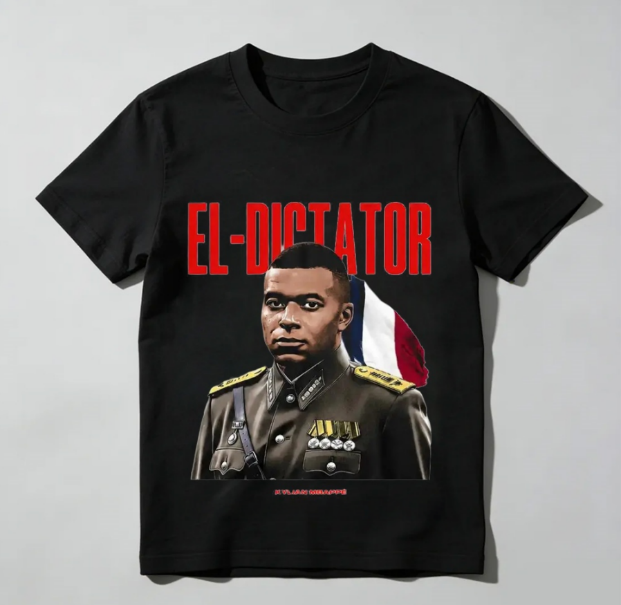 🇫🇷⚽Kylian Graphic T-Shirt, France Soccer Streetwear Tee, Vintage Soccer Shirt, El Dictator Graphic Tee