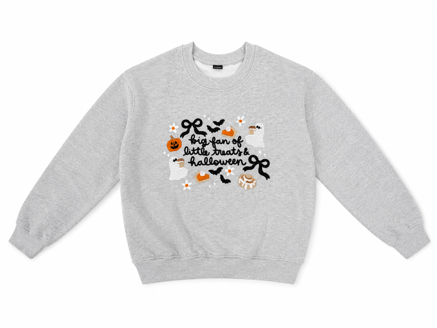 Halloween Treats Embroidered Sweatshirt