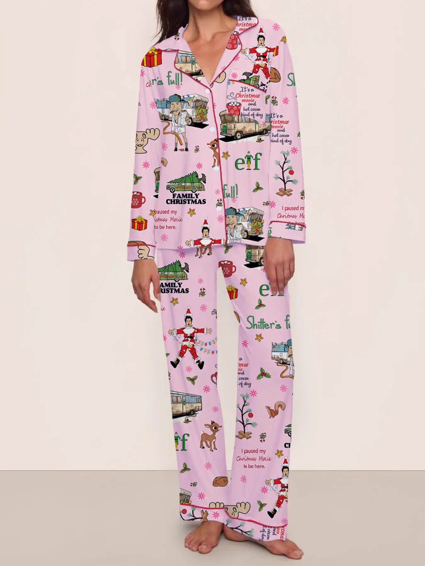 National Lampoons Pattern Pajamas Set