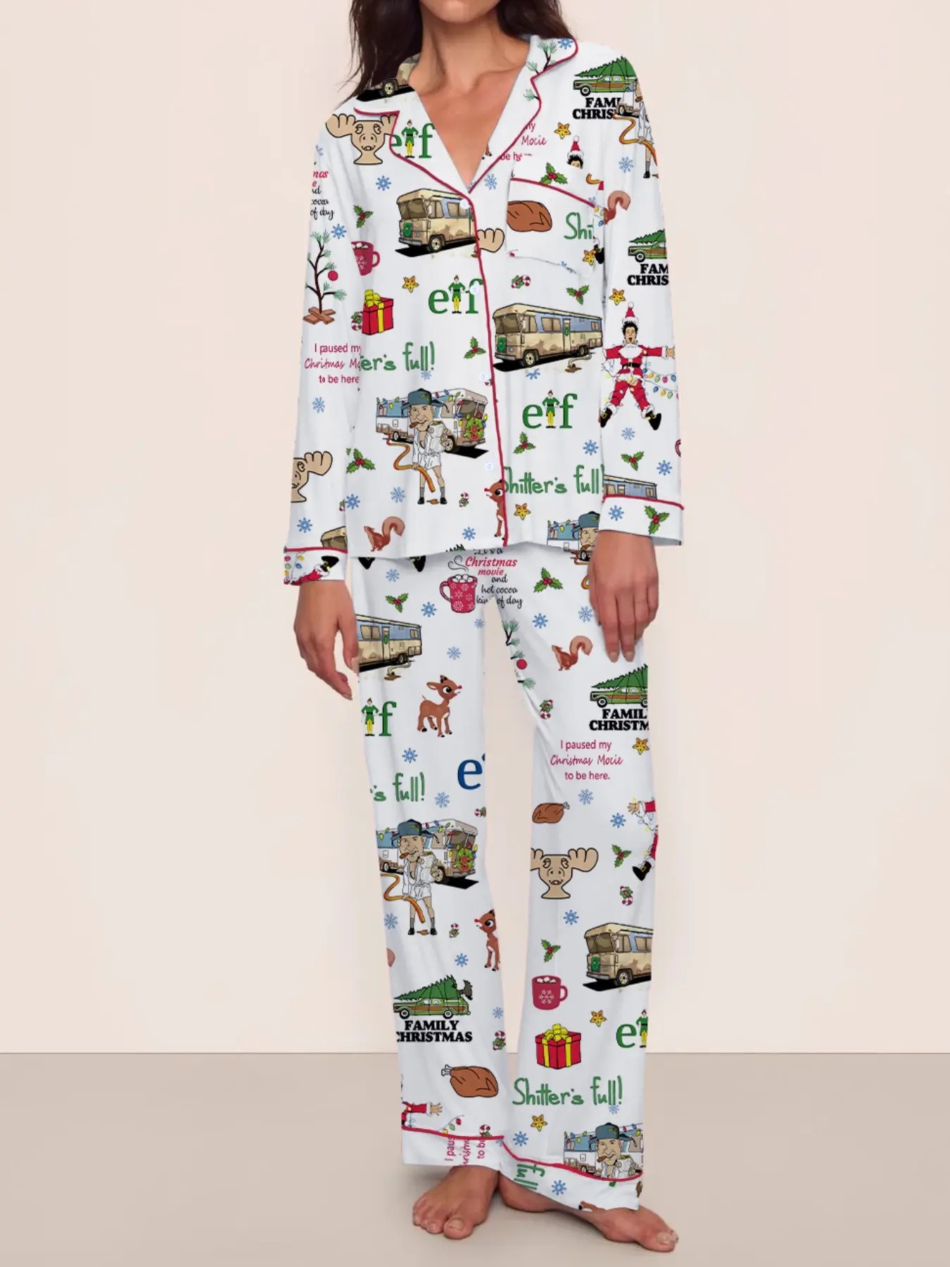 National Lampoons Pattern Pajamas Set