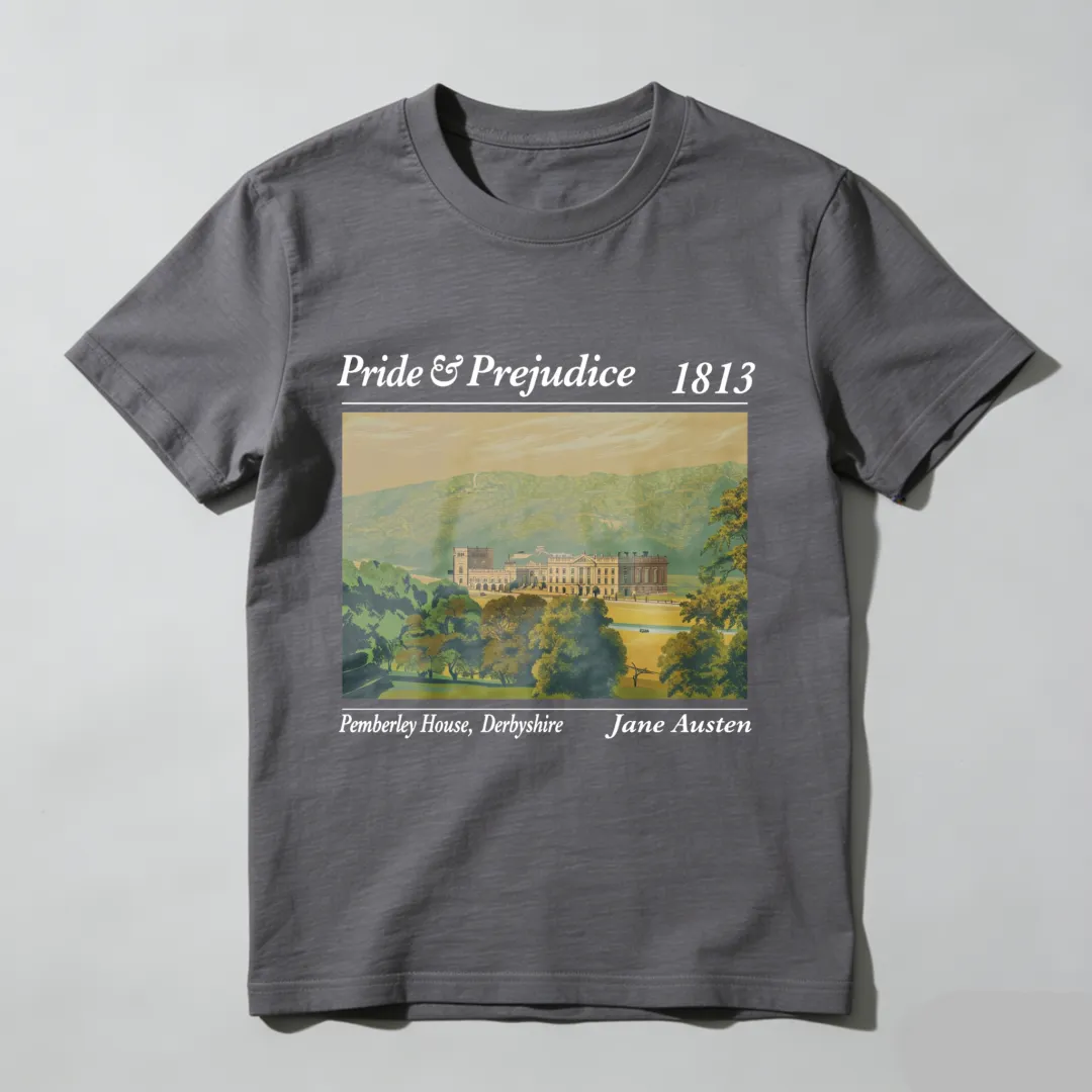 Pride And Prejudice 1813 Pemberley House Derbyshire Jane Austen Unisex Classic T-shirt