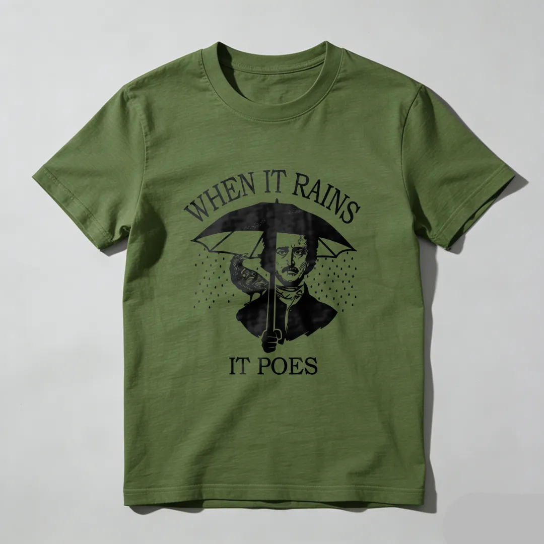When It Rains It Poes Unisex Classic T-shirt