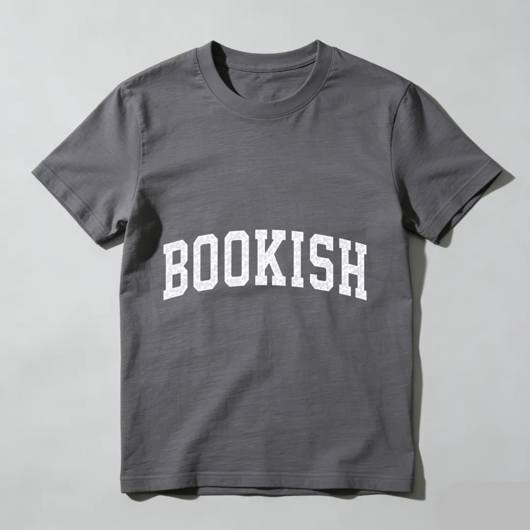Bookish White Text On Black Shirt Unisex Classic T-shirt