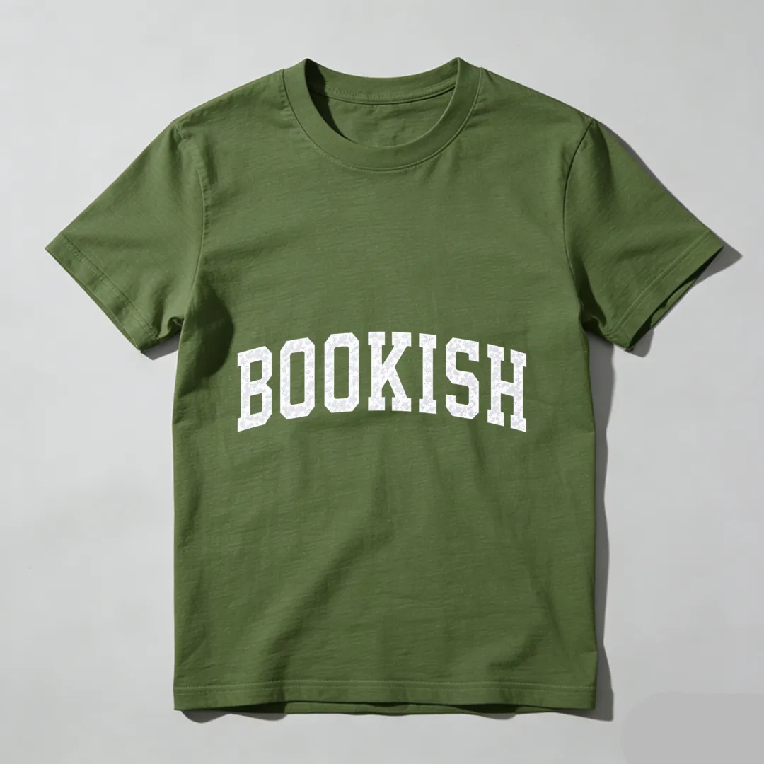 Bookish White Text On Black Shirt Unisex Classic T-shirt
